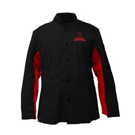 LONGEVITY Black & Red WELDING-ARMOR Safety Jacket (X-Large) 888013
